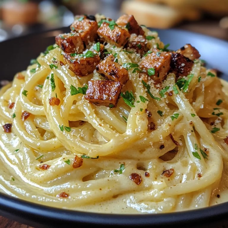 Carbonara de Tofu Defumado: Uma Receita Incrível e Definitiva