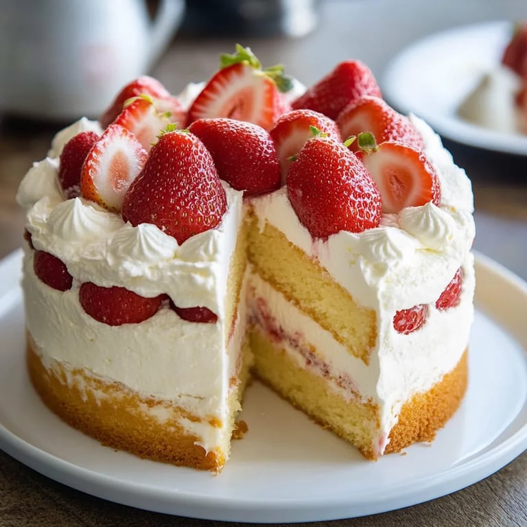 Japanischer Erdbeerspongekuchen (Strawberry Shortcake)