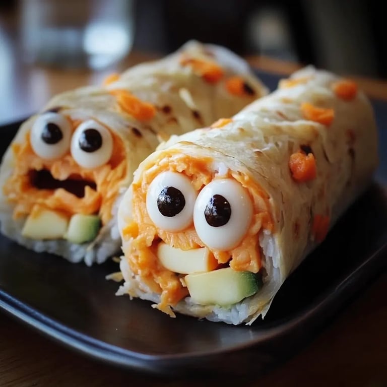 Creepy Cute Mummy Veggie Wraps: An Amazing Ultimate Recipe