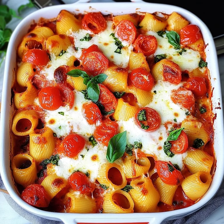 Nudelauflauf Tomate-Mozzarella