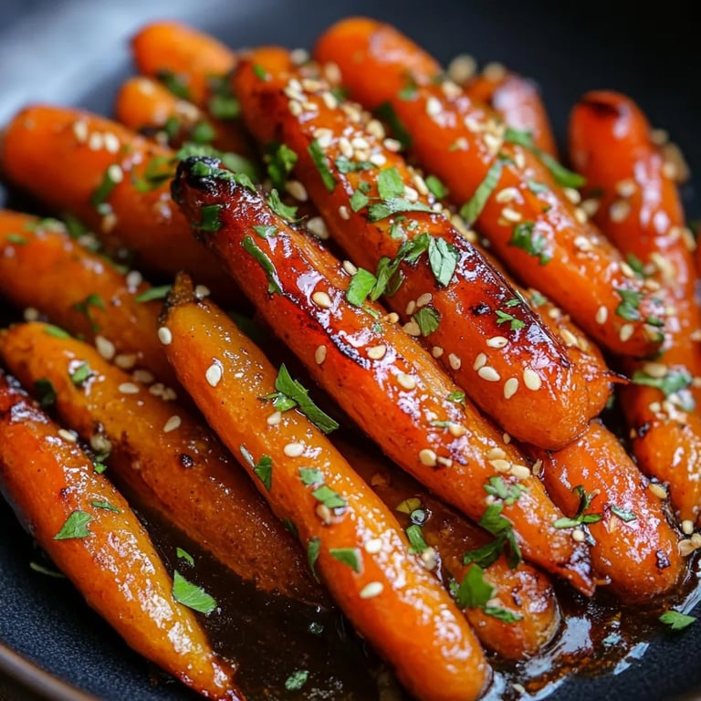 Brown Sugar Honey Glazed Carrots