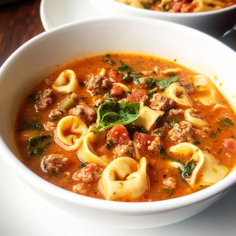 Italian Sausage Tortellini Soup
