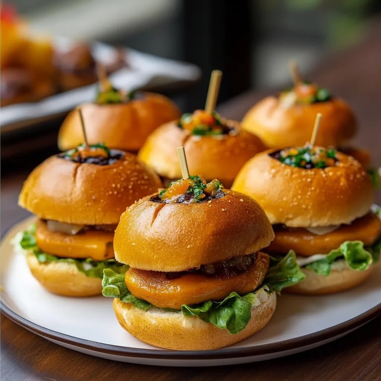 Pumpkin-Shaped Sliders