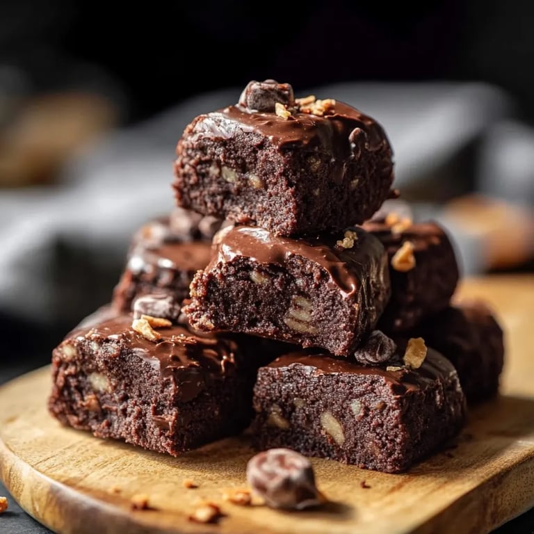 Einfache No-Bake Protein-Bites mit Brownie-Geschmack