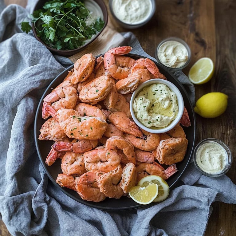 Räkor med flatbröd: Ett fantastiskt ultimat recept för 4 personer