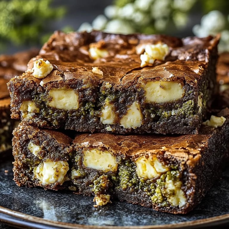 Brokkoli- und Feta-Brownies