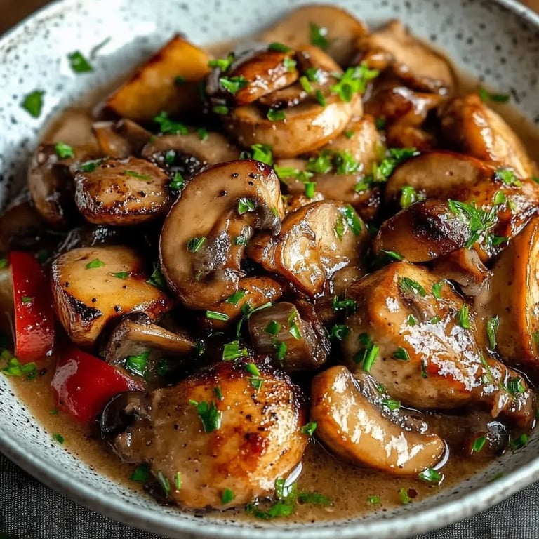 Hähnchen-Pilz-Pfanne