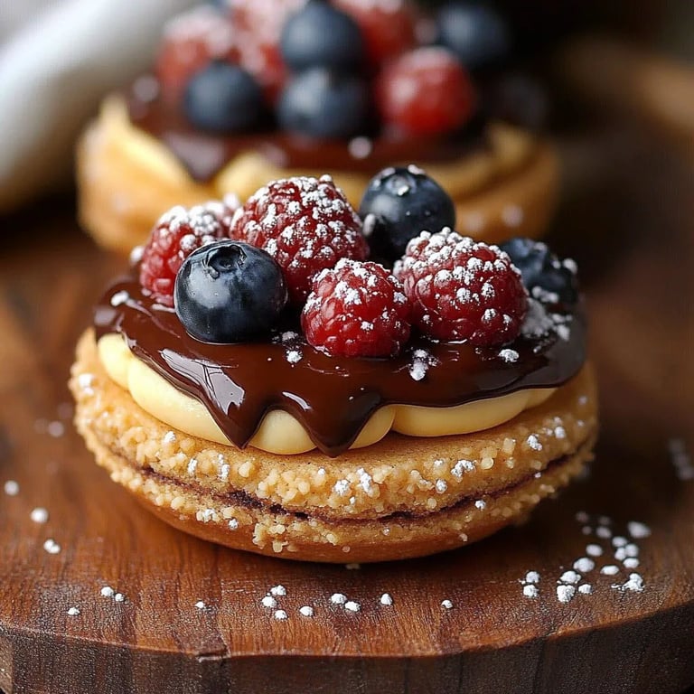 Tortinhas Elegantes de Mousse de Chocolate Branco