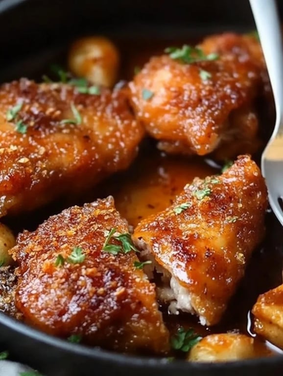 Baked Crunchy Hot Honey Chicken