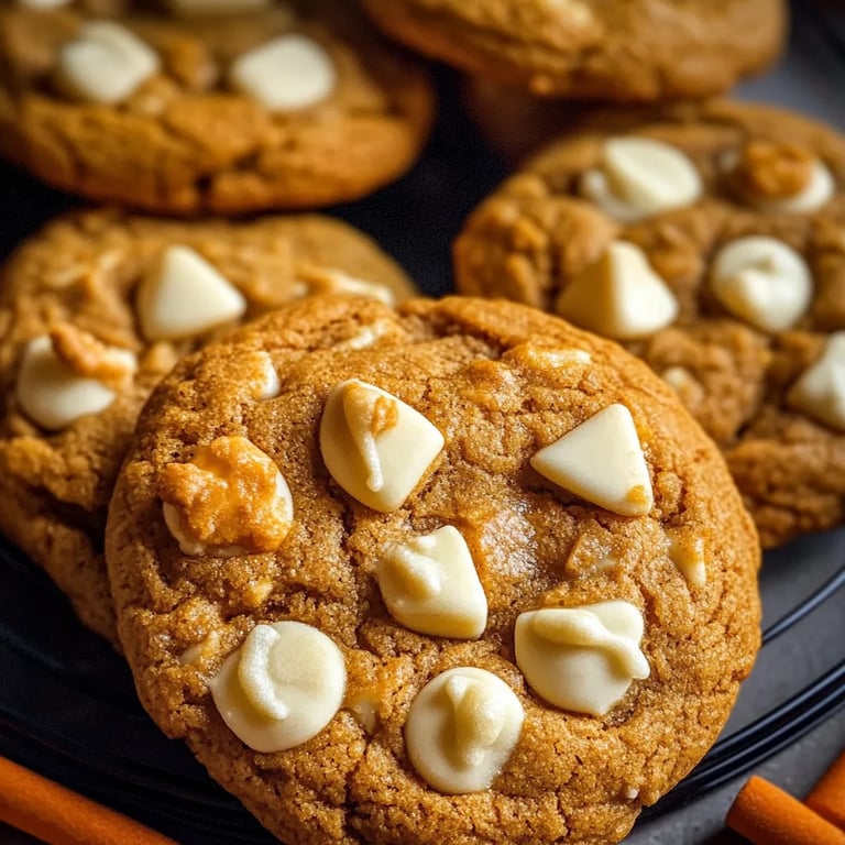 Pumpkin White Chocolate Chip Cookies