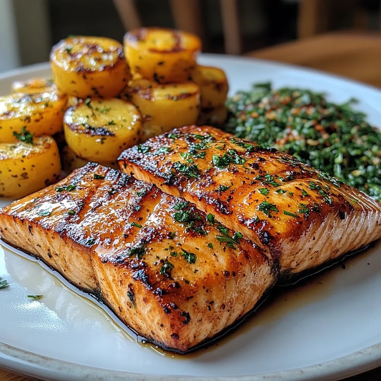 Salmón con Plátanos Fritos en Freidora de Aire: Una Increíble Receta Final