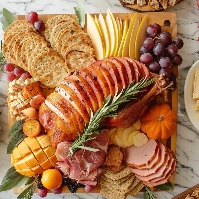 Thanksgiving Turkey Charcuterie Board