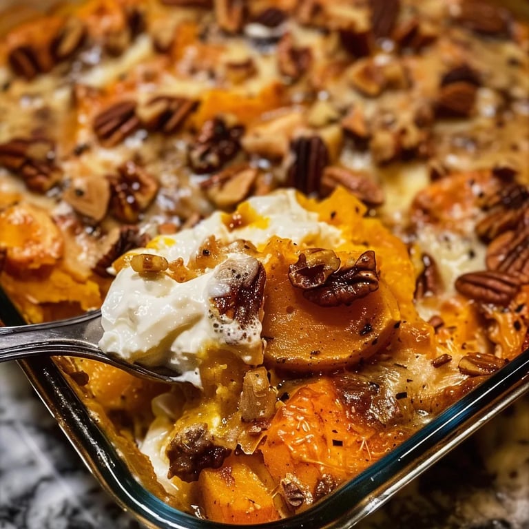 Southern Maple Sweet Potato Casserole