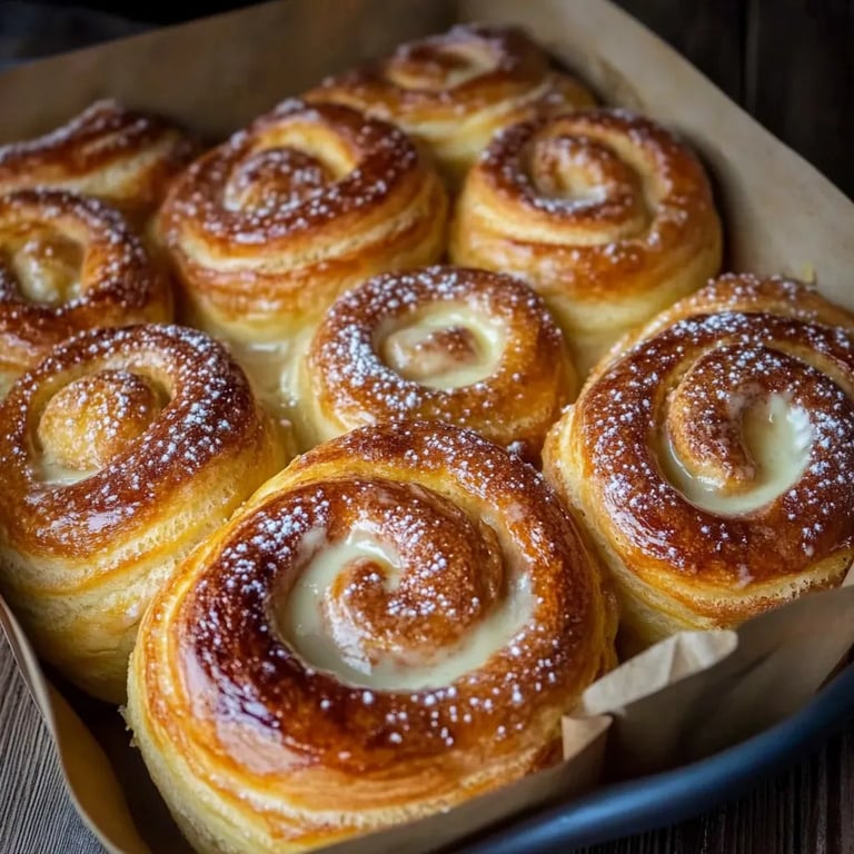 Selbstgemachte Zimtschnecken