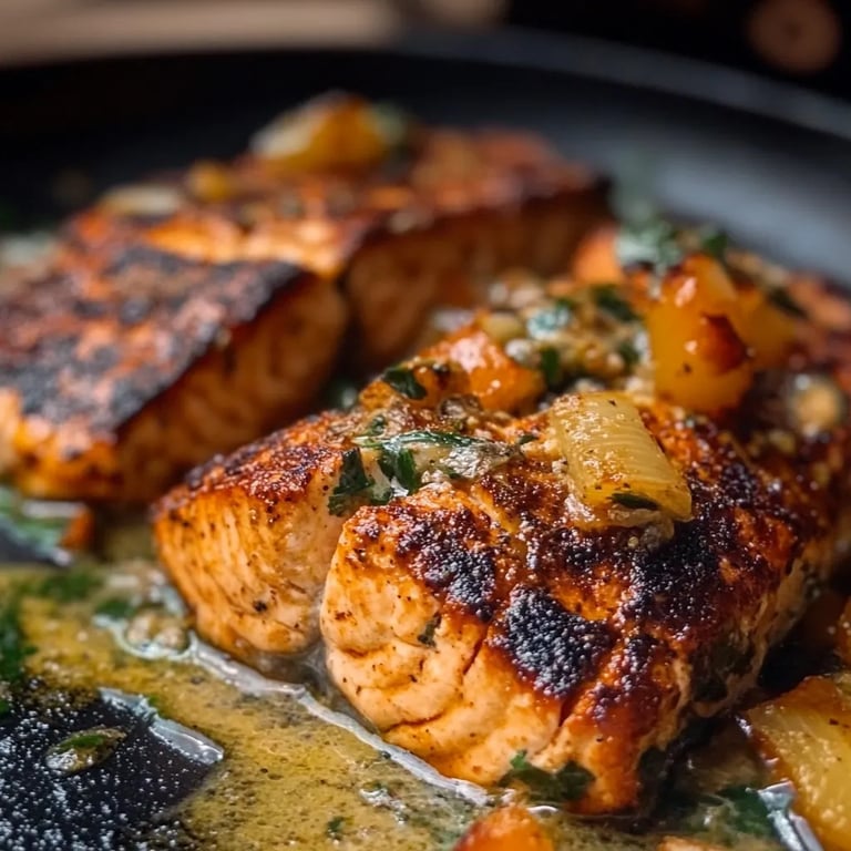 Blackened Cajun Stuffed Salmon