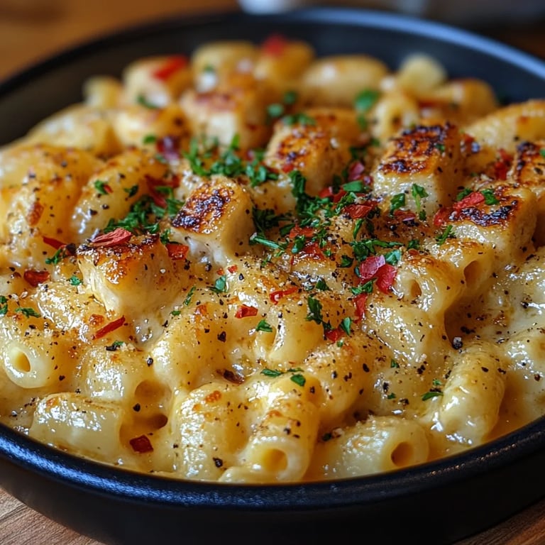 Honig-Pfeffer-Hähnchen Mac & Cheese: Ein Unglaubliches Ultimatives Rezept für 4 Personen