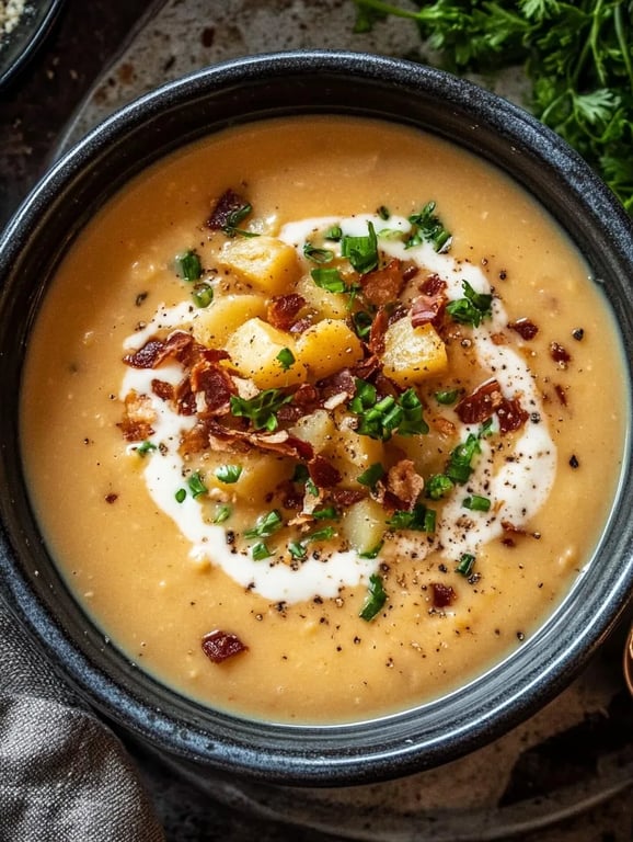 Comforting Loaded Baked Potato Soup