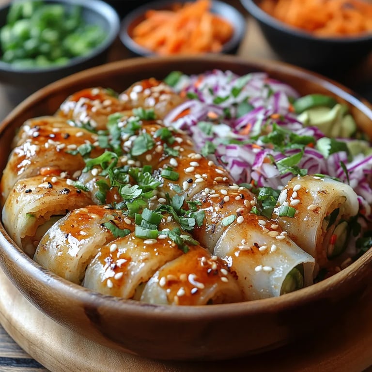 Salade de Rouleaux de Printemps avec Sauce aux Cacahuètes : Une Recette Incroyable Ultime