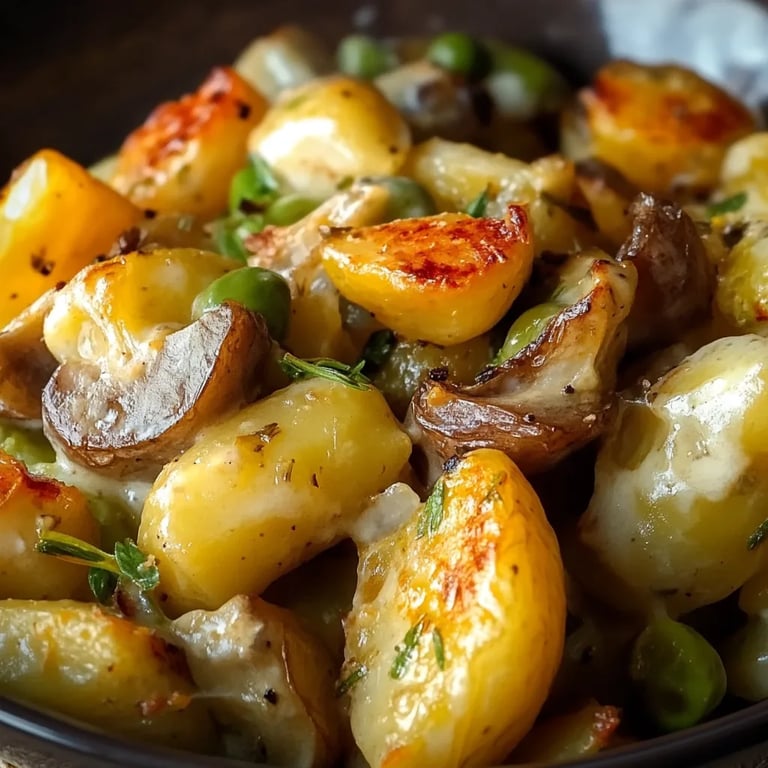 Herbstliches Rosenkohl Kartoffel Blech