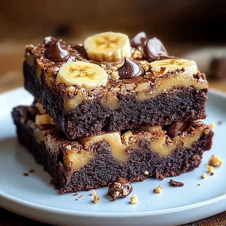 Fudgy Banana Bread Brownies