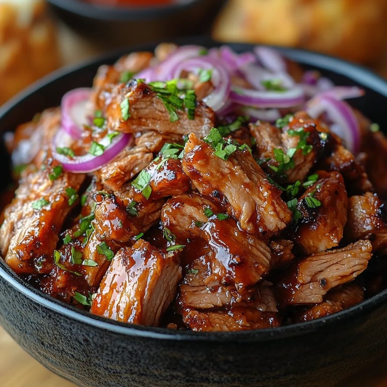 Cerdo Desmenuzado Dulce y Picante en Olla de Cocción Lenta: Una Increíble Receta Última