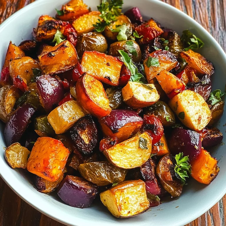 Winter Vegetable Salad w/ Roasted Butternut Squash