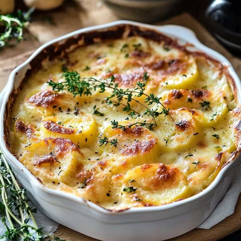 Kohlrabi-Kartoffel-Gratin