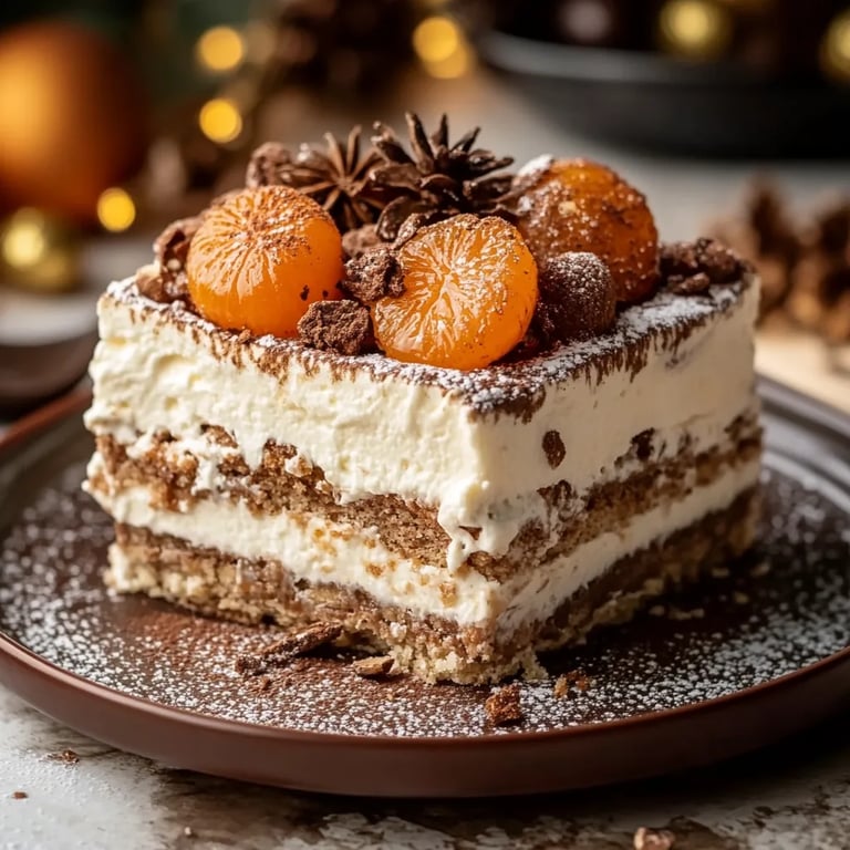 Weihnachts-Tiramisu mit Mandarinen