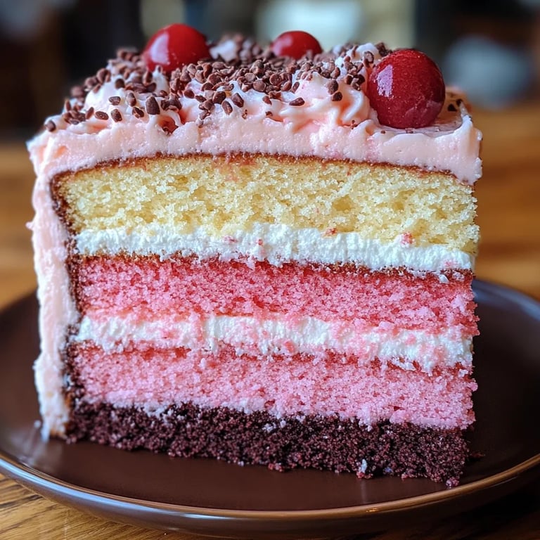 Layered Neapolitan Cake: An Incredible Ultimate Recipe for 7 Layers
