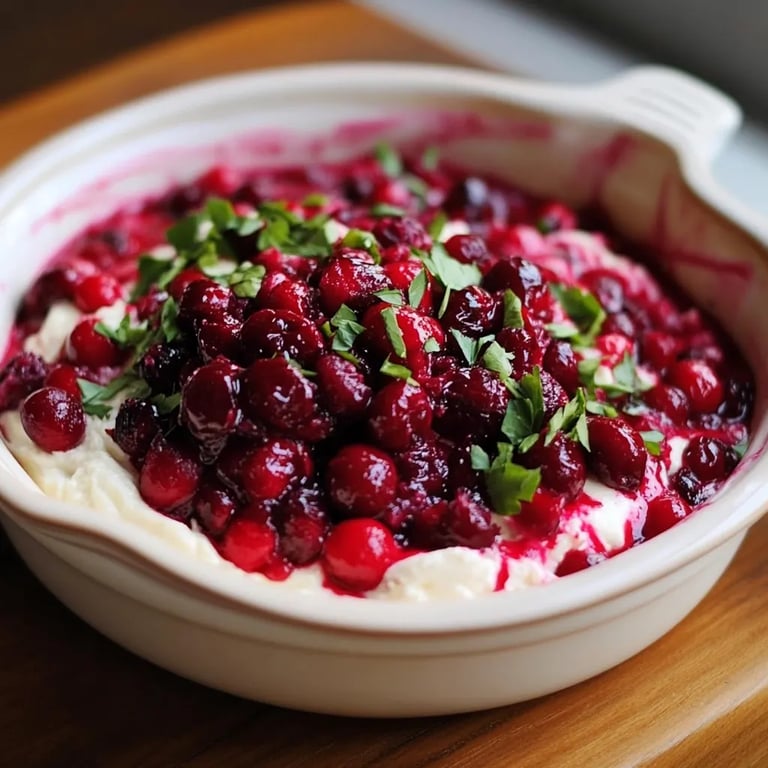 Spicy Cranberry Jalapeño Cream Cheese Dip