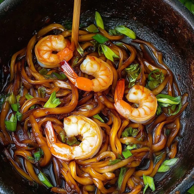 Räkor Udon Nudlar: Ett fantastiskt ultimat recept för skaldjursälskare