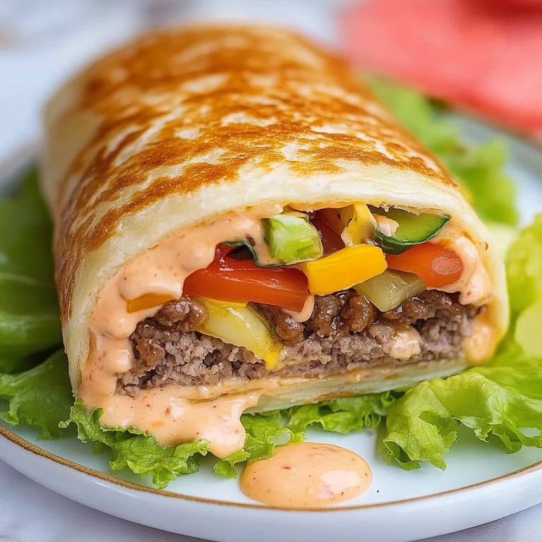 Big Mac Rolle mit viel Soße