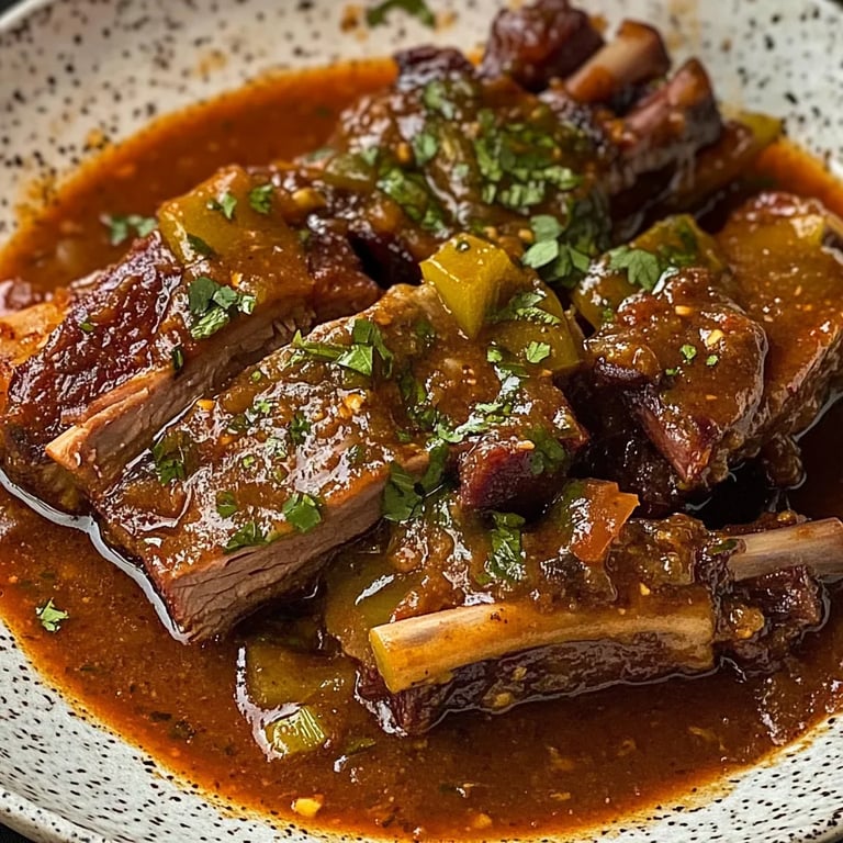 Beef Ribs in Chipotle Tomato Sauce