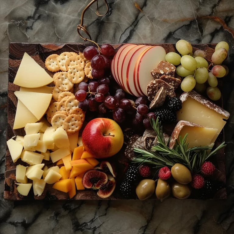 Apple Cheddar Harvest Board