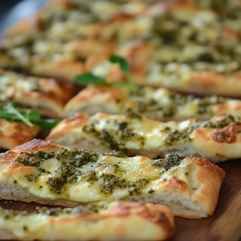 Blätterteig Pesto Käse Sticks