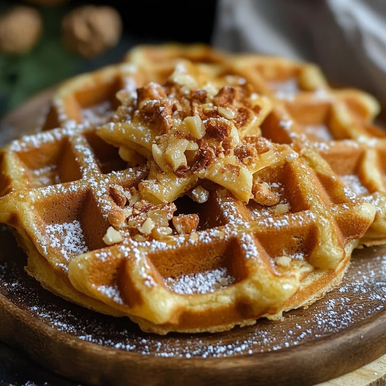 Spekulatius-Waffeln zu Weihnachten