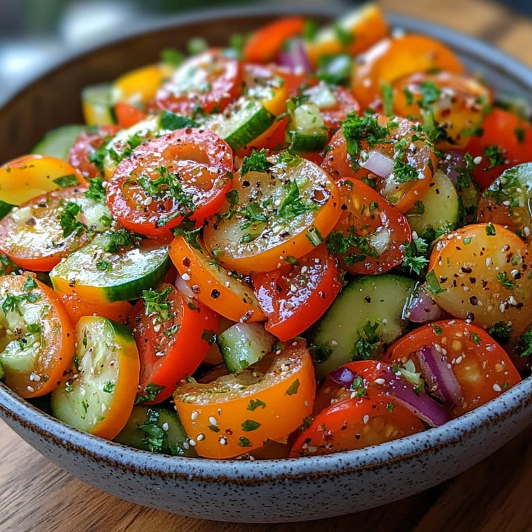 Ensalada Viral de Pepino y Pimiento: Una Increíble Receta Secreta