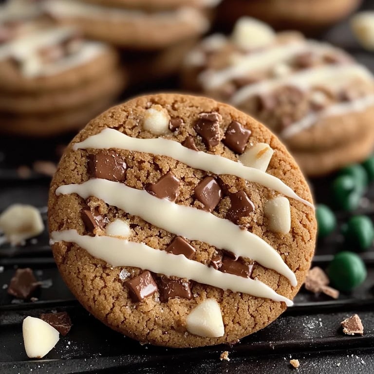 White Chocolate Dipped Chewy Maple Cookies