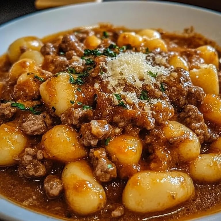 Gnocchi-Gulasch