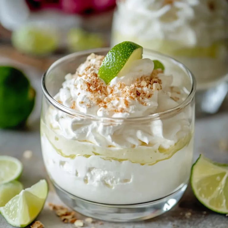 Schnelles Limetten-Mousse mit Joghurt