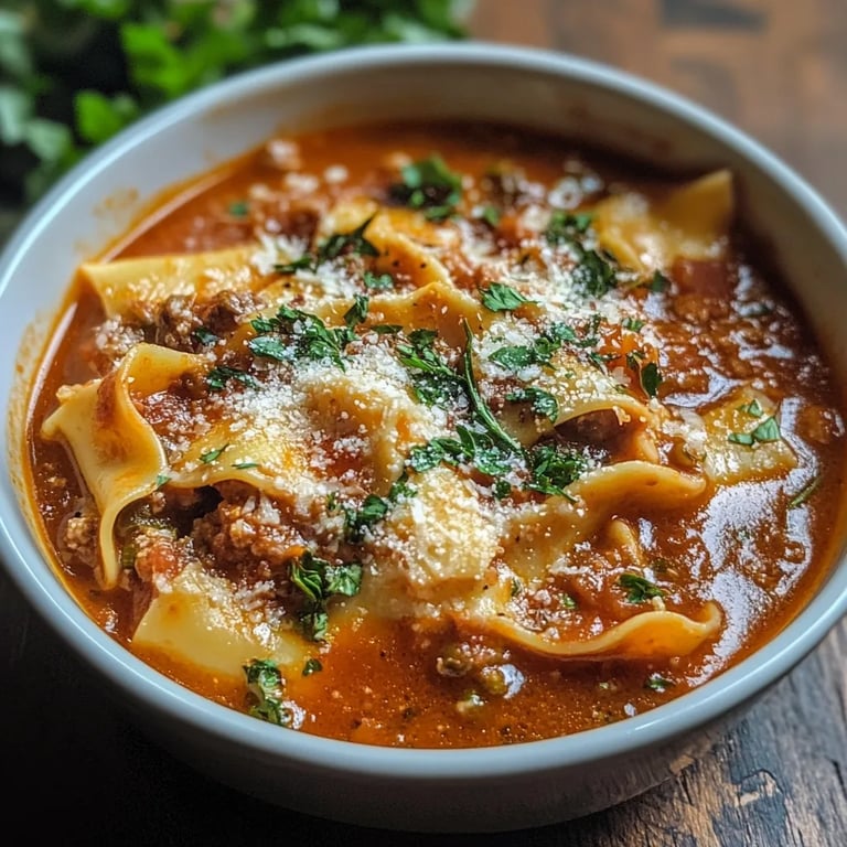 Easy TikTok Lasagna Soup