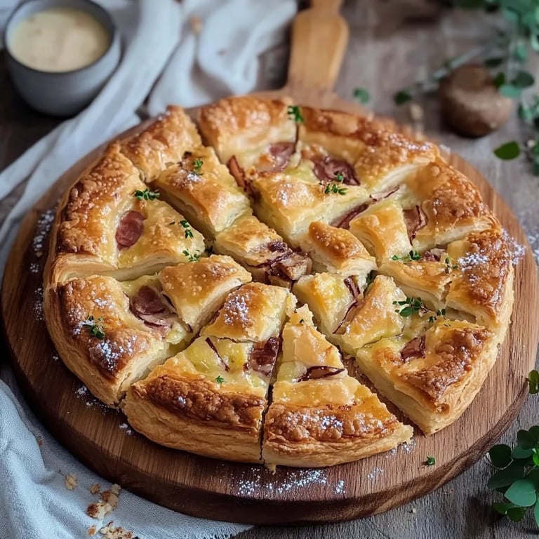 Flammkuchen Blätterteig Happen