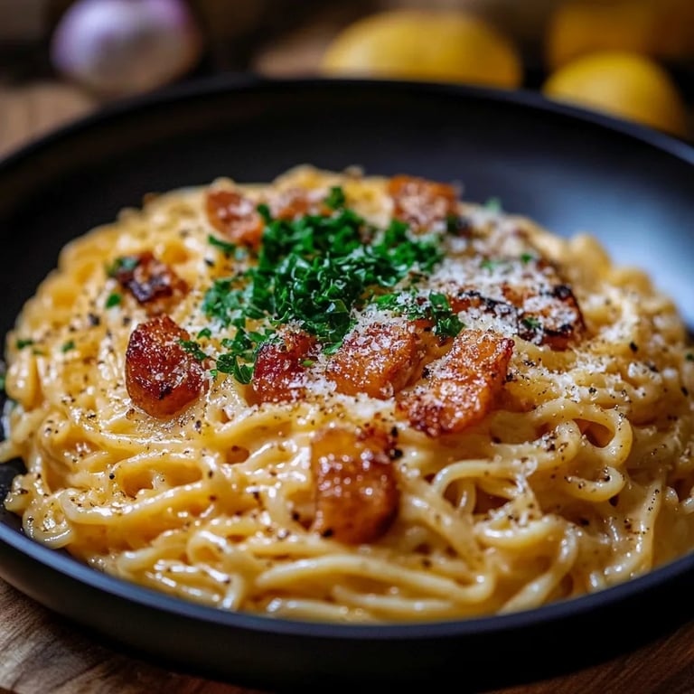 Cremige Ramen Carbonara