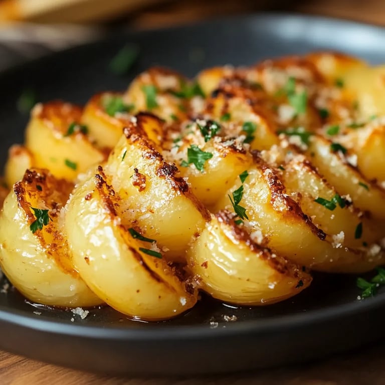 Garlic Parmesan Duchess Potatoes