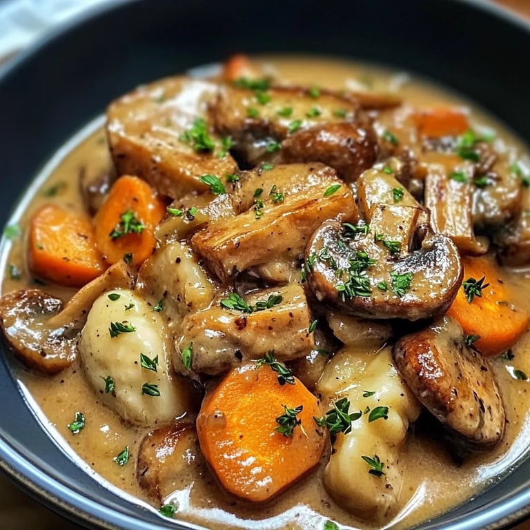 Poêlée de Porc Crémeuse aux Champignons et Carottes : Une Recette Incroyable Ultime