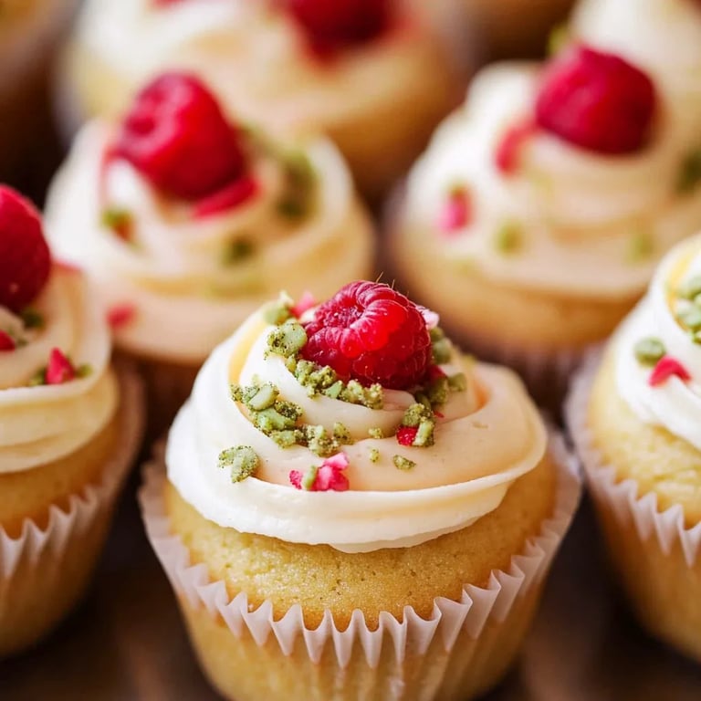 Lemon Raspberry Pistachio Cupcakes: Ett fantastiskt ultimativt recept