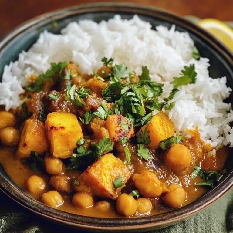 Curry de Calabaza Bellota con Lentejas y Garbanzos Tostados: Una Increíble Receta Última