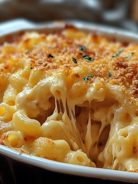 Gourmet Baked Mac and Cheese with a Crunch