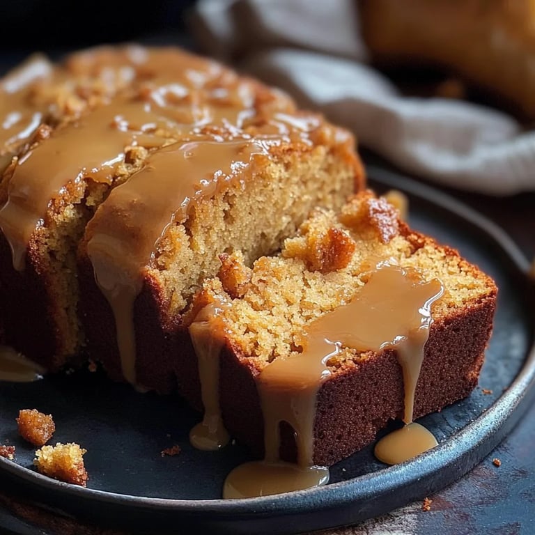 Butter Pumpkin Bread with Salted Maple Brown Butter Glaze