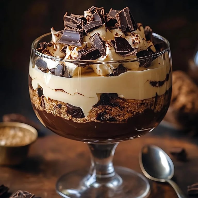 Decadent Baileys Chocolate Cheesecake Trifle